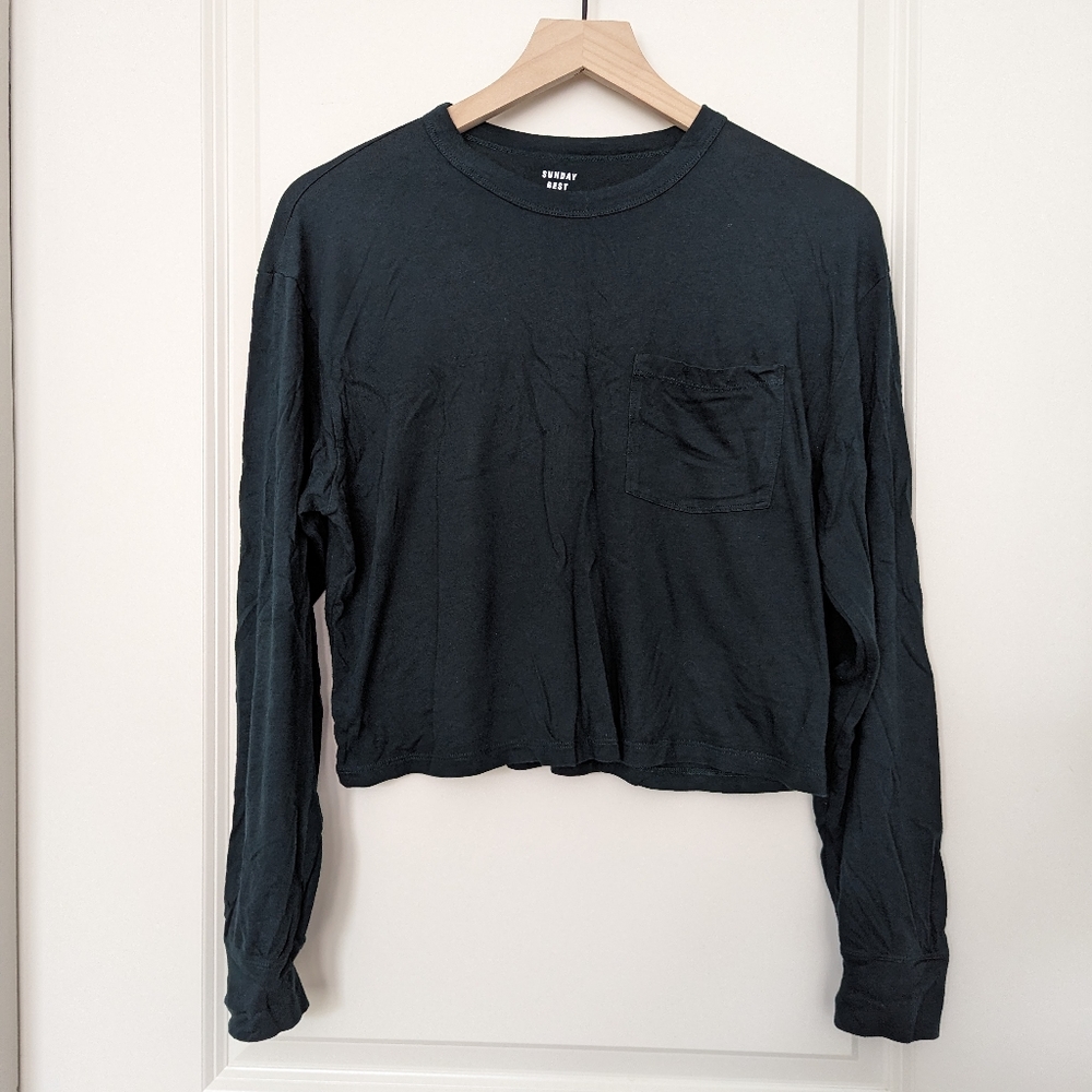 Aritzia Sunday Best Pocket Longsleeve T-shirt